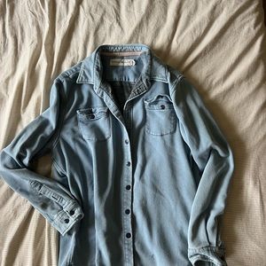 Mens lightweight button down jacket